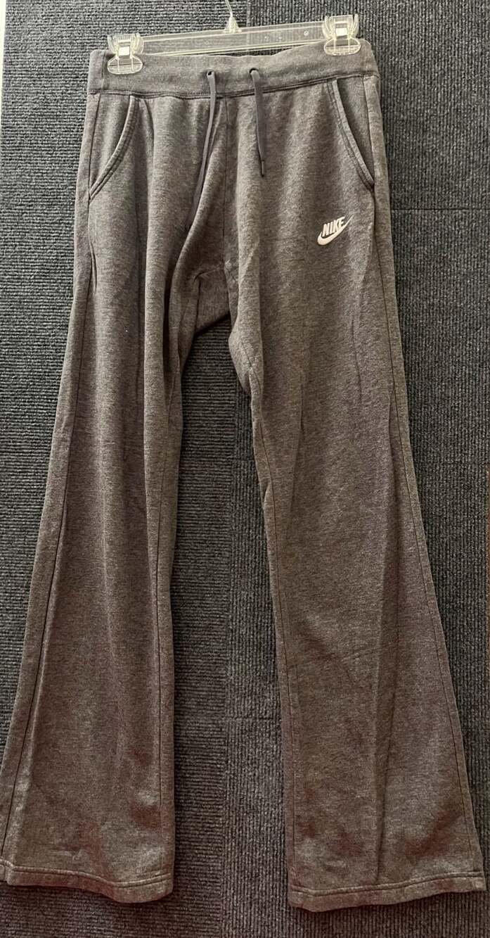 Nike Sweatpants Size XS Gray Sportswear Fleece Wide Leg Drawstring